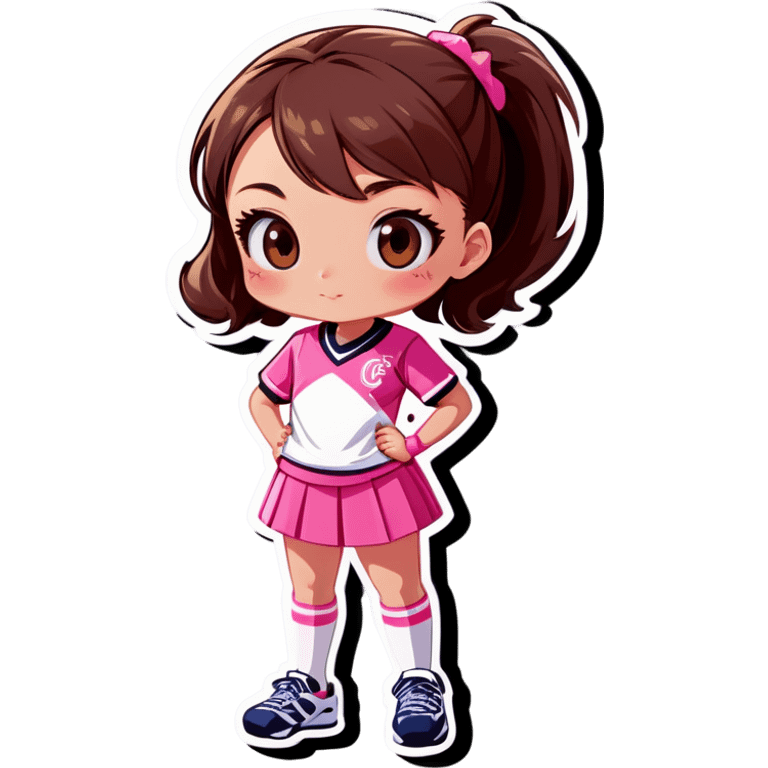 girl in pink sports uniform emoji