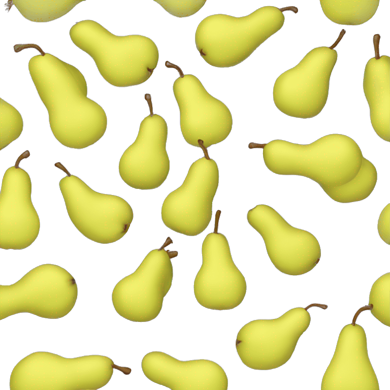 A curvy pear in a bikini emoji