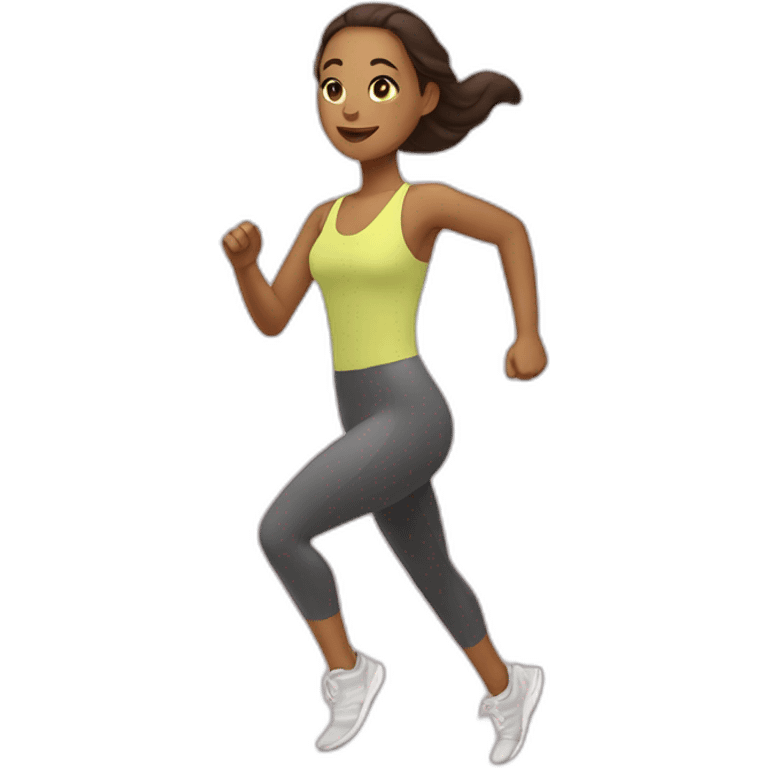 running light skin woman emoji