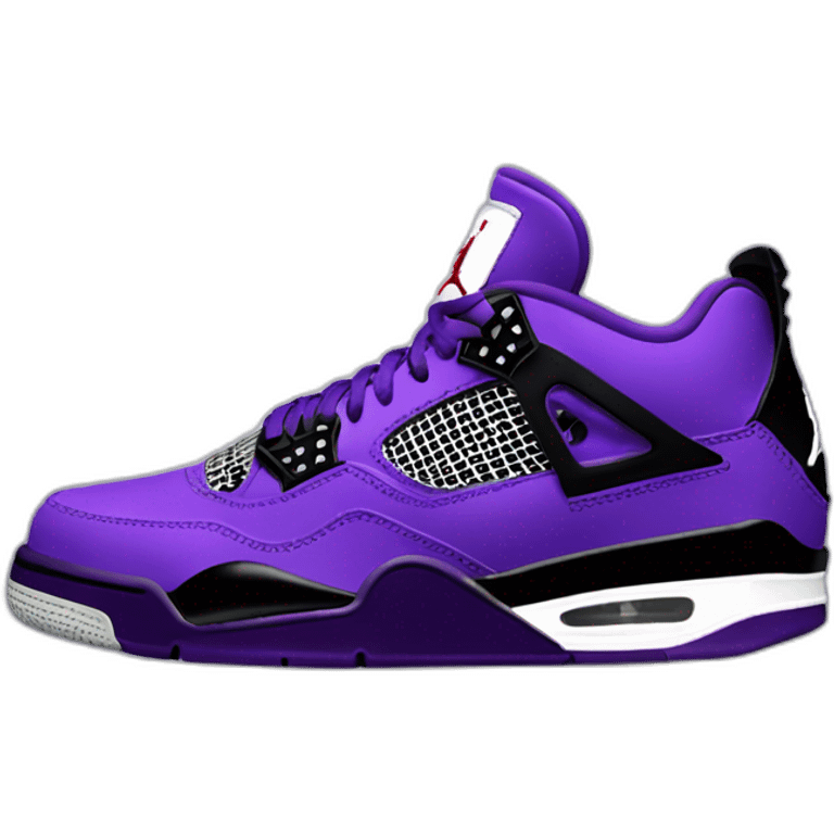 air jordan 4 dark purple emoji