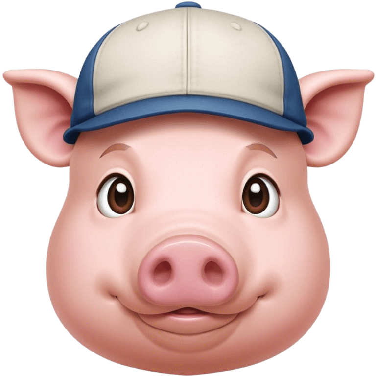 Pork Wearing a cap  emoji