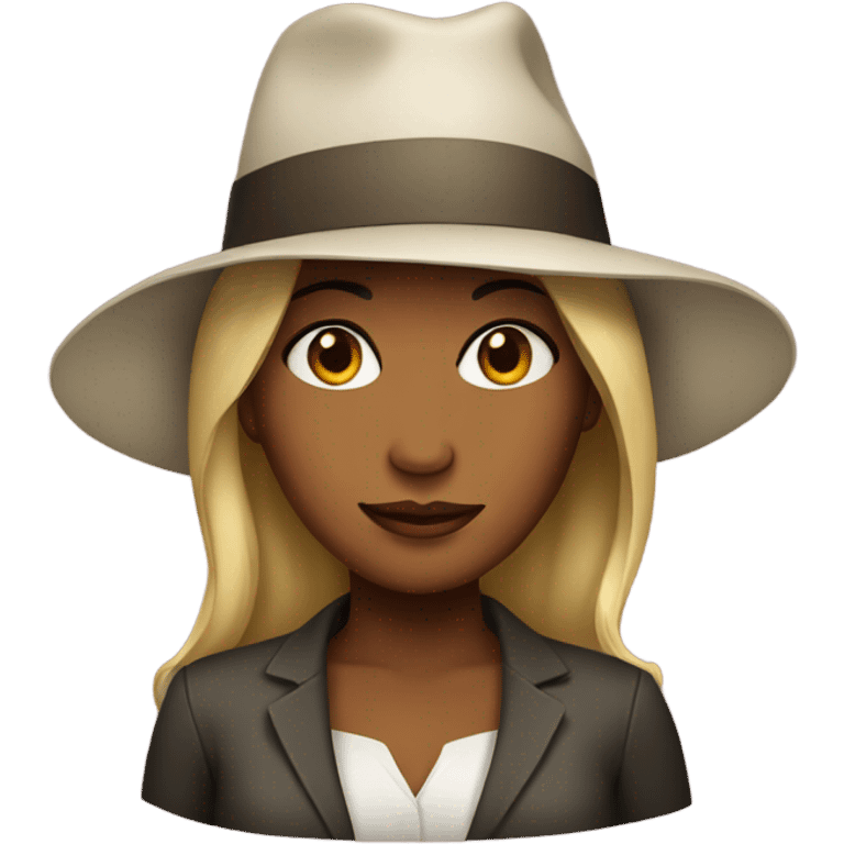 Women with a hat emoji