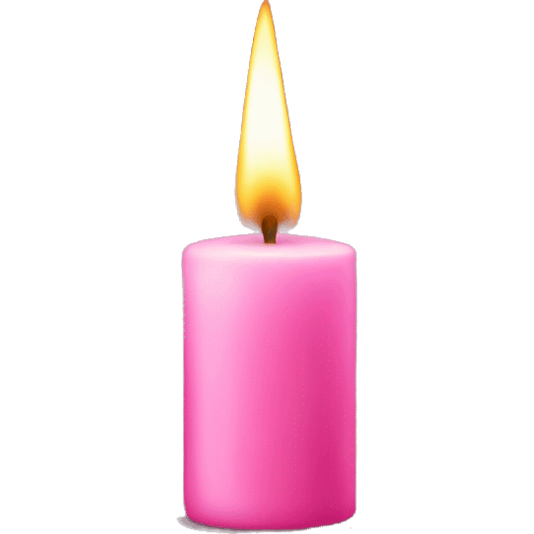 Pink candle  emoji