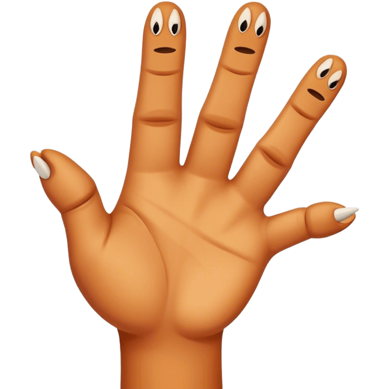 dinosaur fingers, dislike symbol emoji