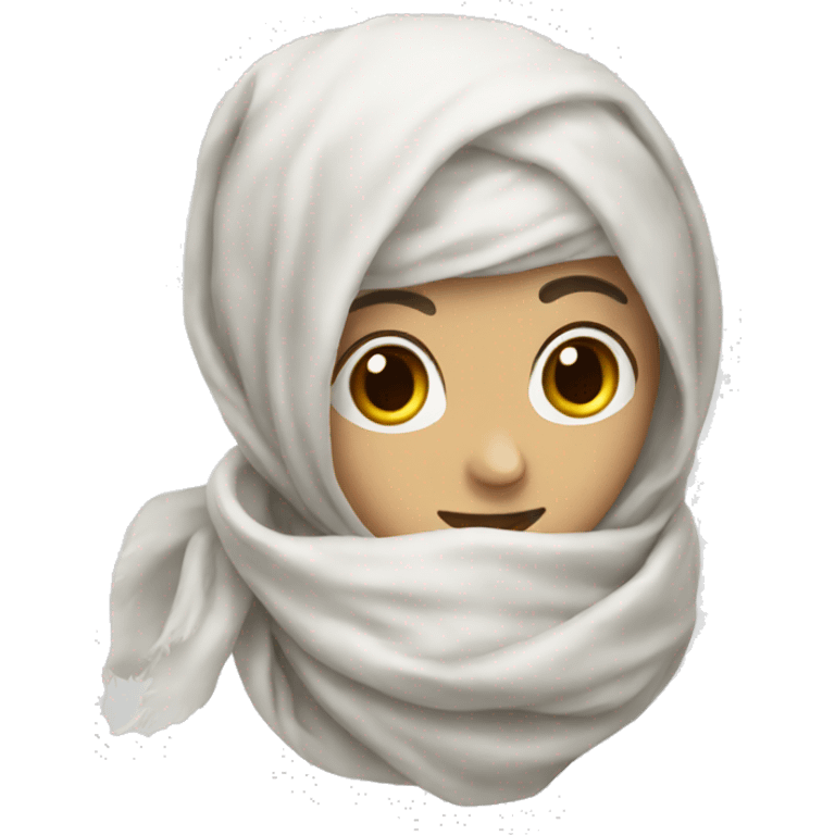 white scarf emoji