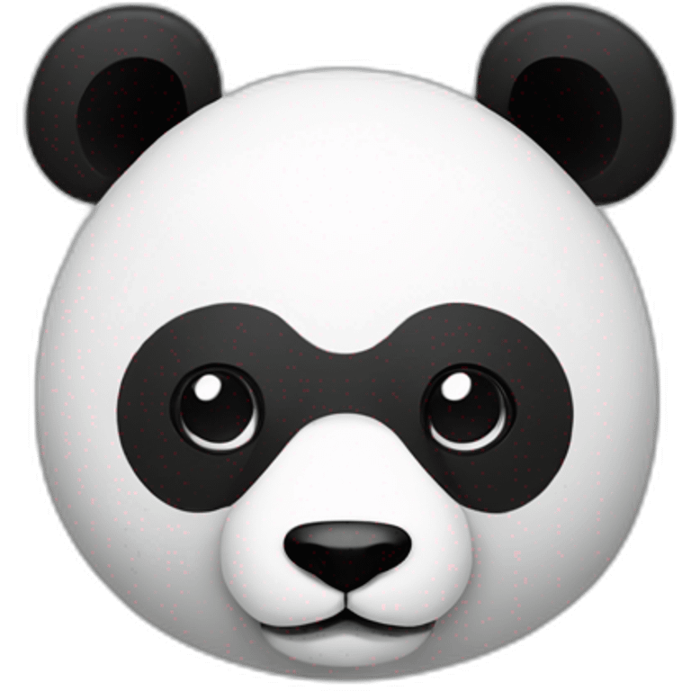 Minimalist panda emoji