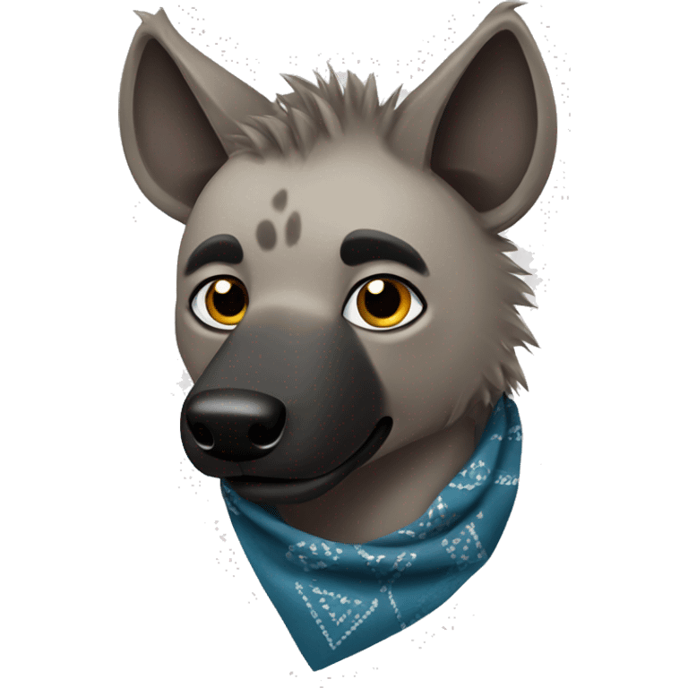 Hyena with bandanna  emoji