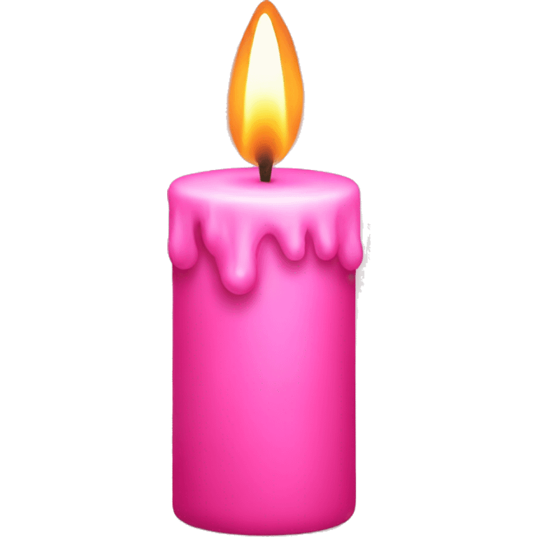 Pink candle emoji