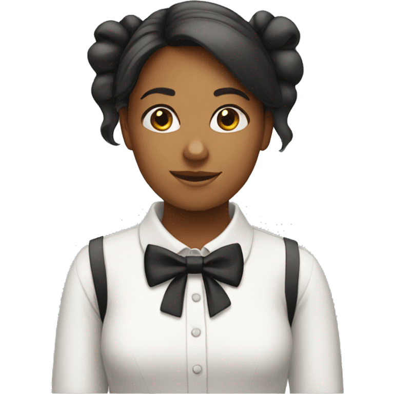 girl with Bow tie emoji