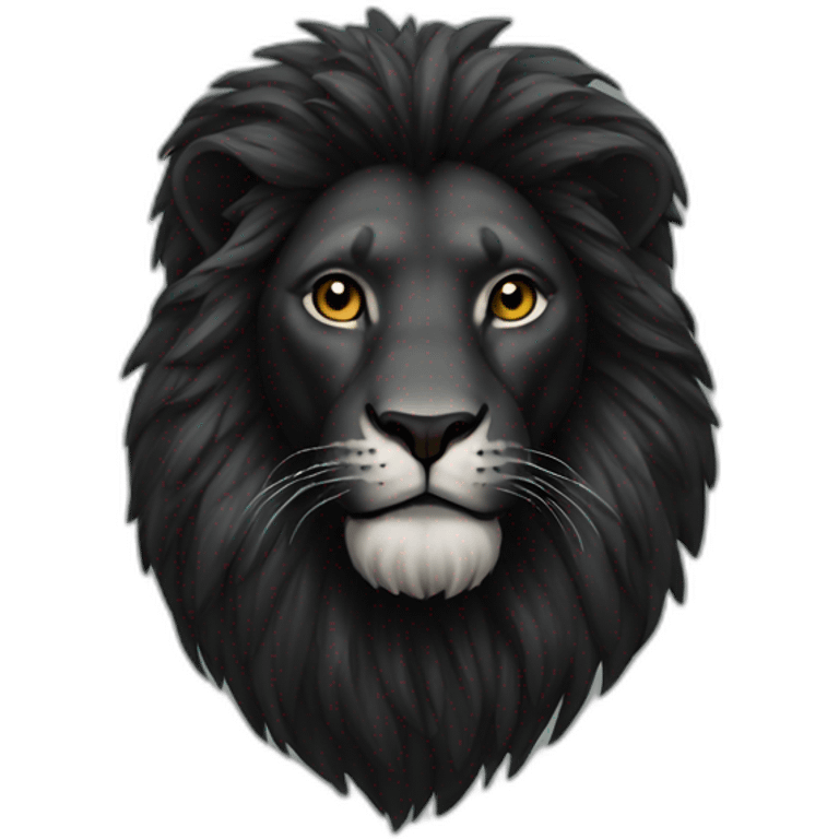 black-lion emoji