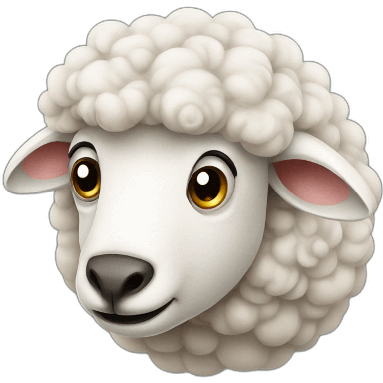 stubborn sheep emoji