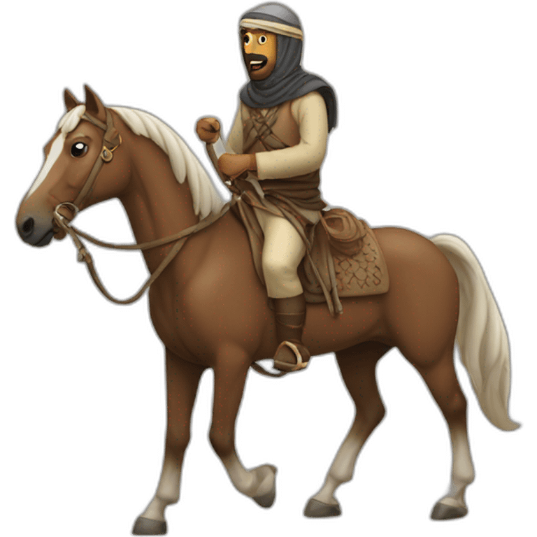 Muslim horse raider emoji