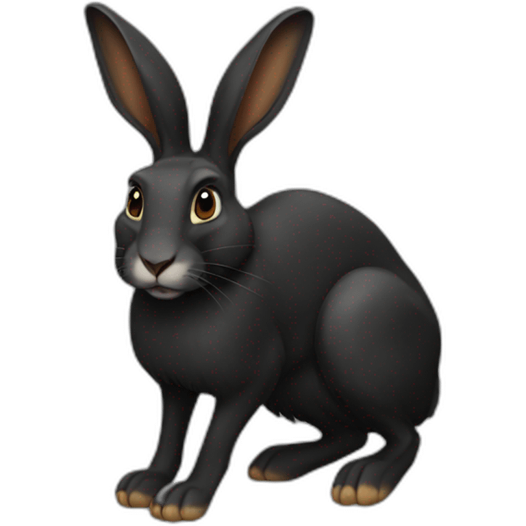 Black HARE emoji