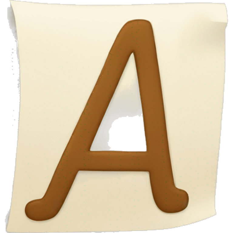 A letter emoji