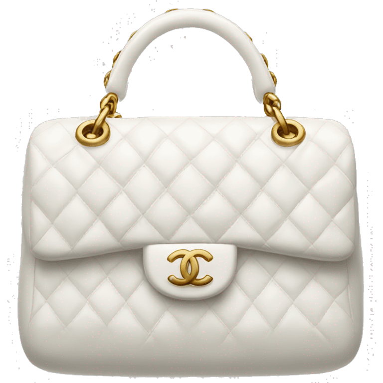 White Chanel bag emoji