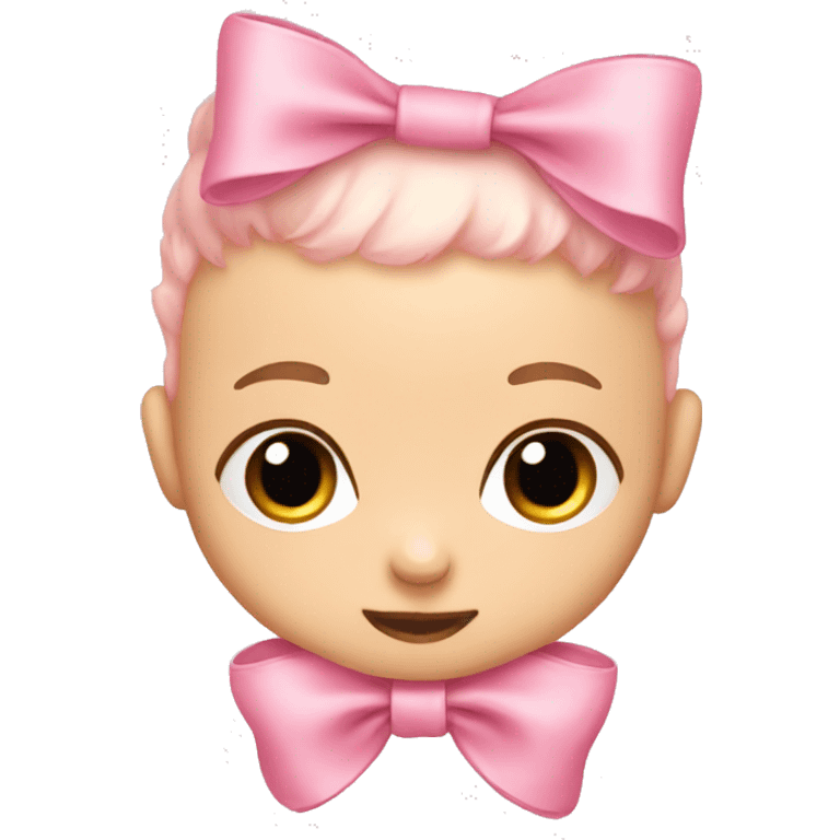 baby pink bow emoji