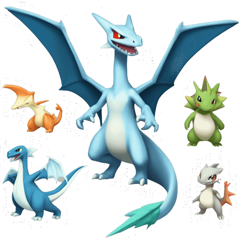  Latios-Silvally-Flygon-Charizard-Fakémon Full Body emoji