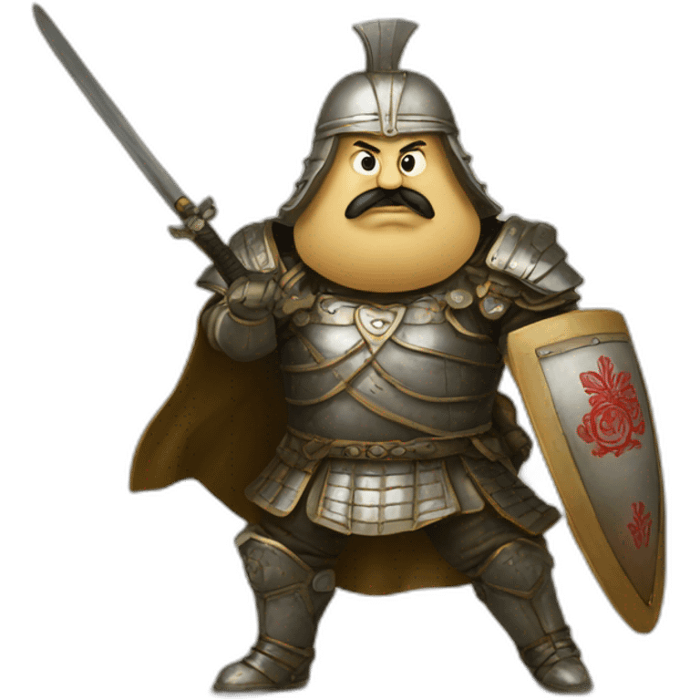 Lukashenko is potato samurai emoji