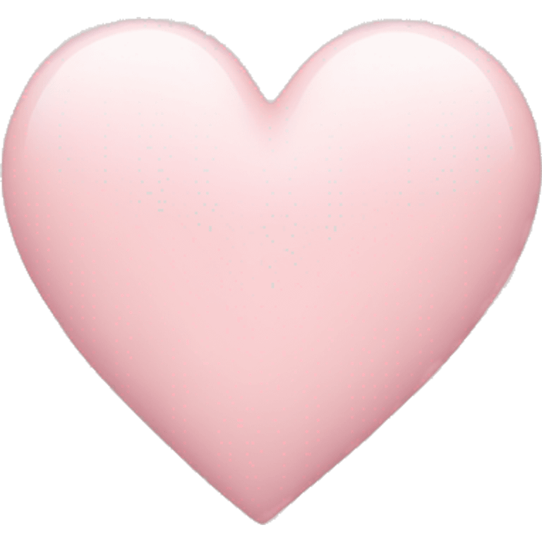 Pale pink heart emoji