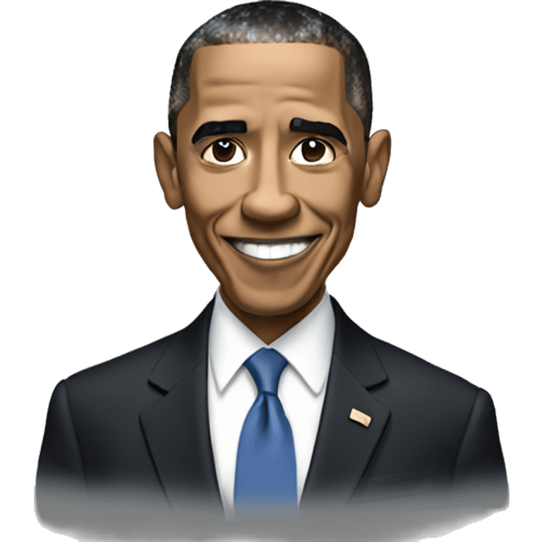 obama with a proud lok emoji