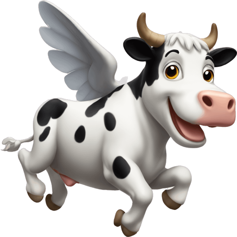 flying cow emoji