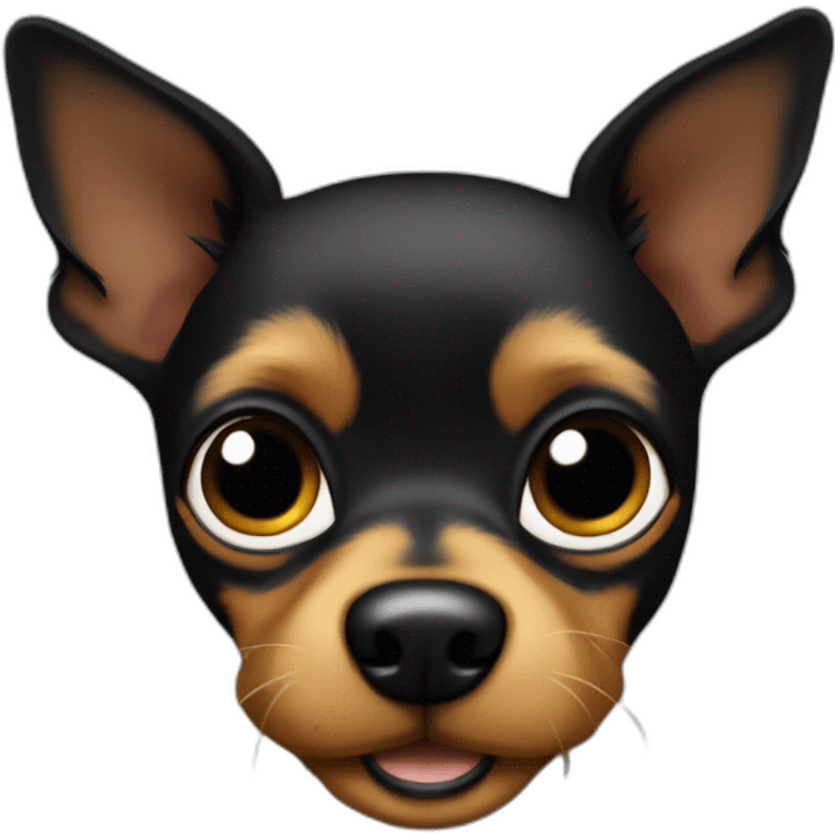 black Toy Terrier emoji