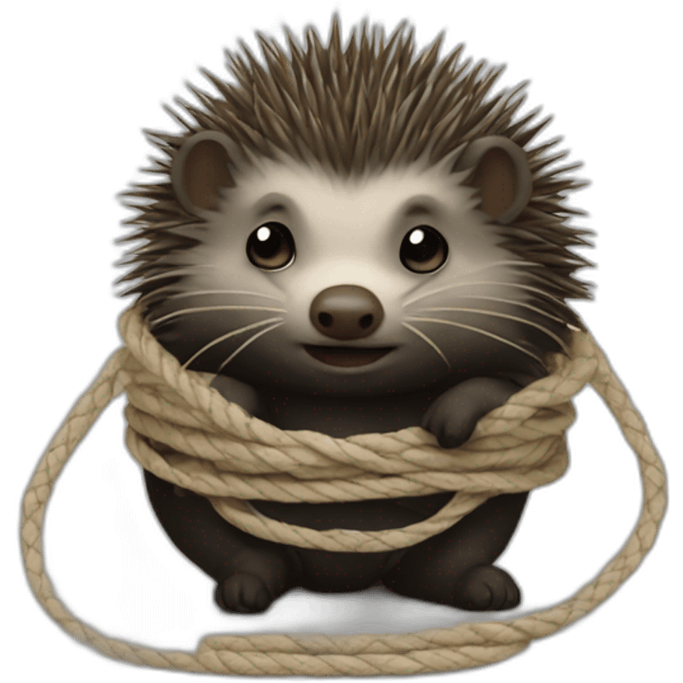 Edgehog shibari emoji