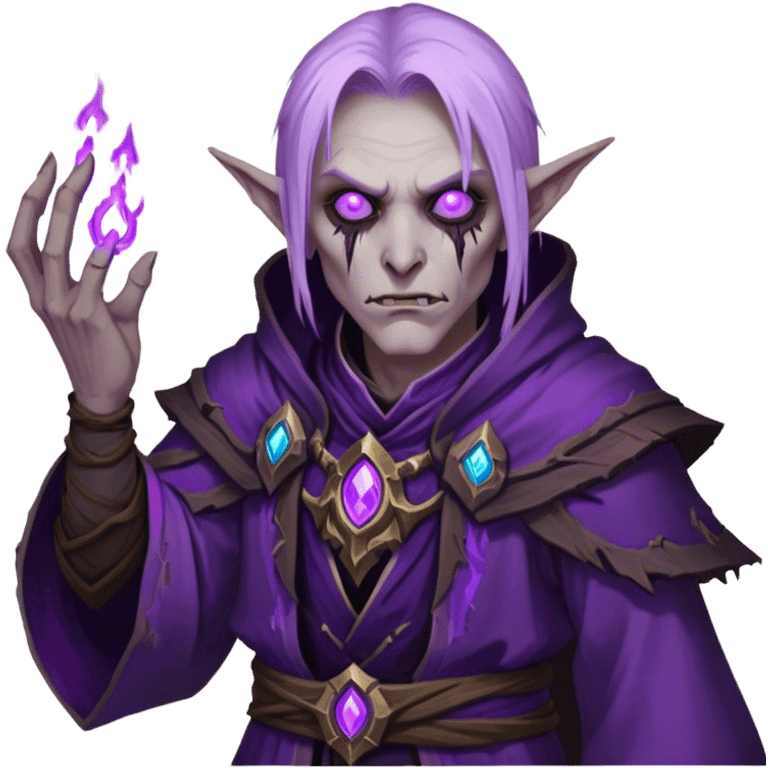 friendly vampire world of warcraft mage undead male emoji