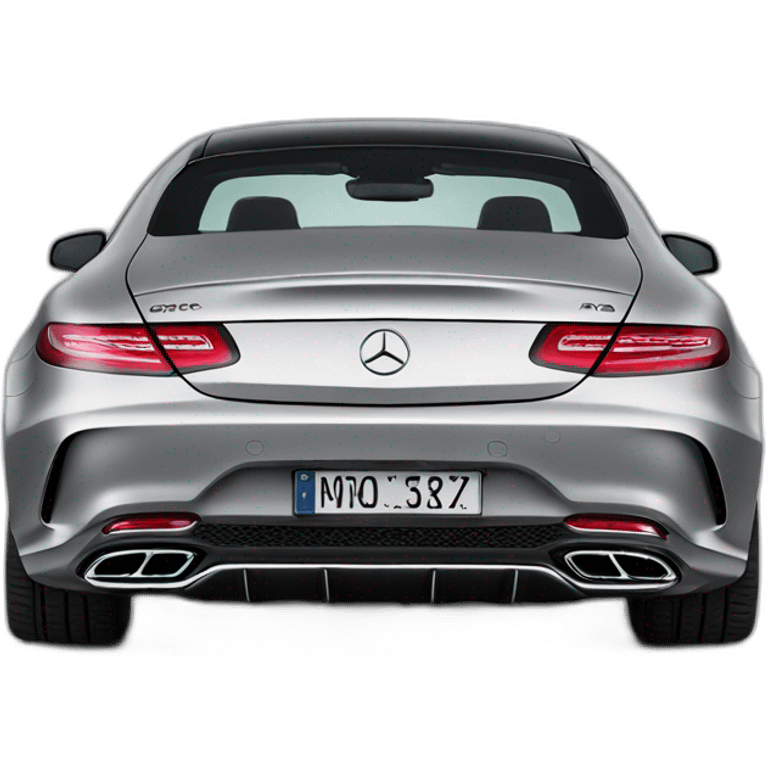 mercedes amg, rear view emoji