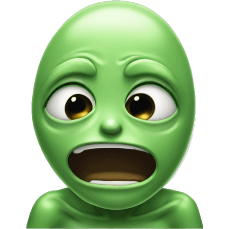 alien crying emoji