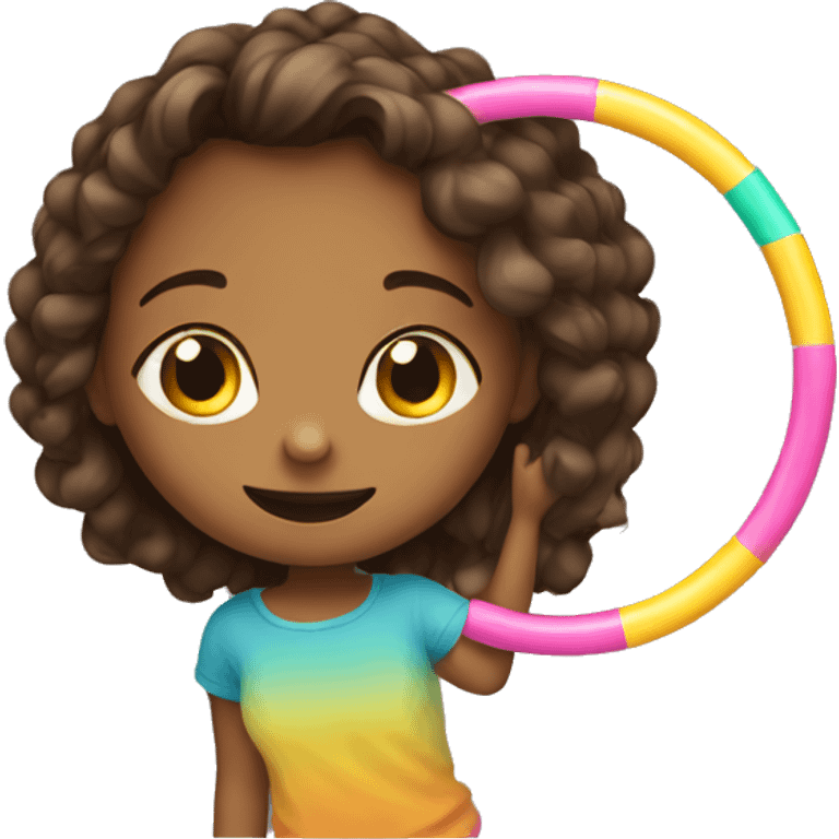 girl on the hoola hoop emoji