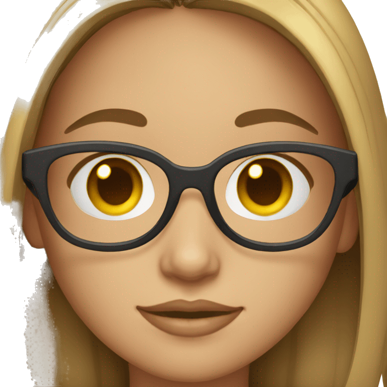 girl with spects emoji