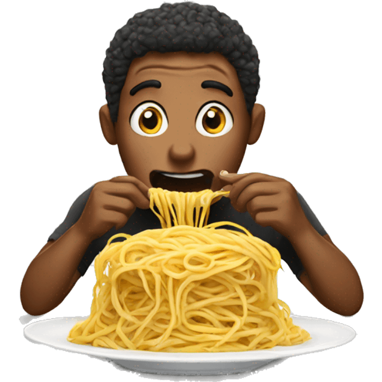 Eating spaghetti  emoji