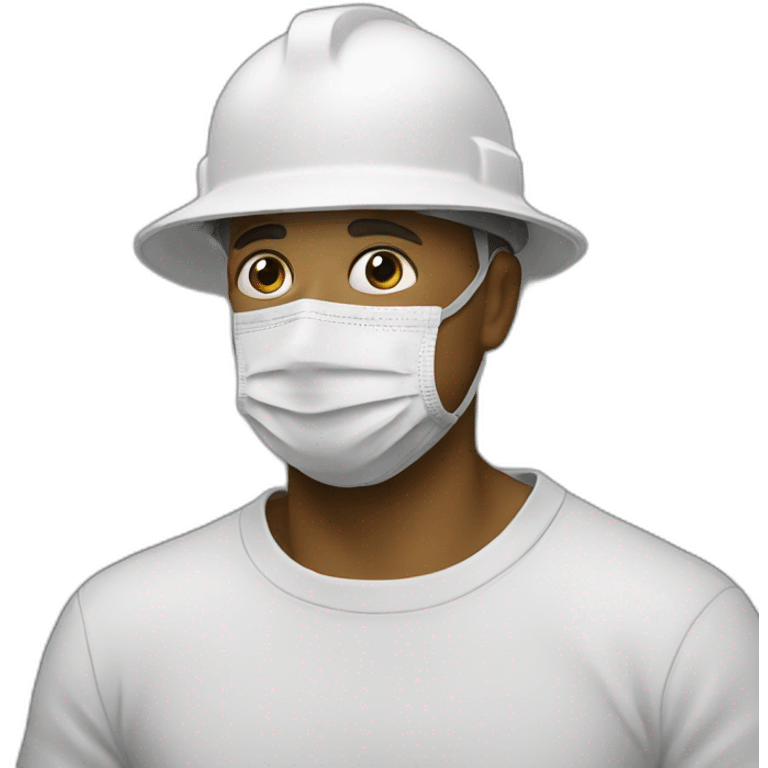 painter with gaz mask emoji