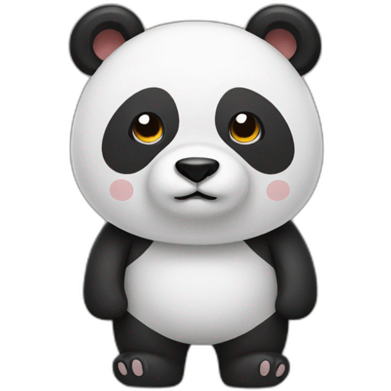 panda with google brand emoji