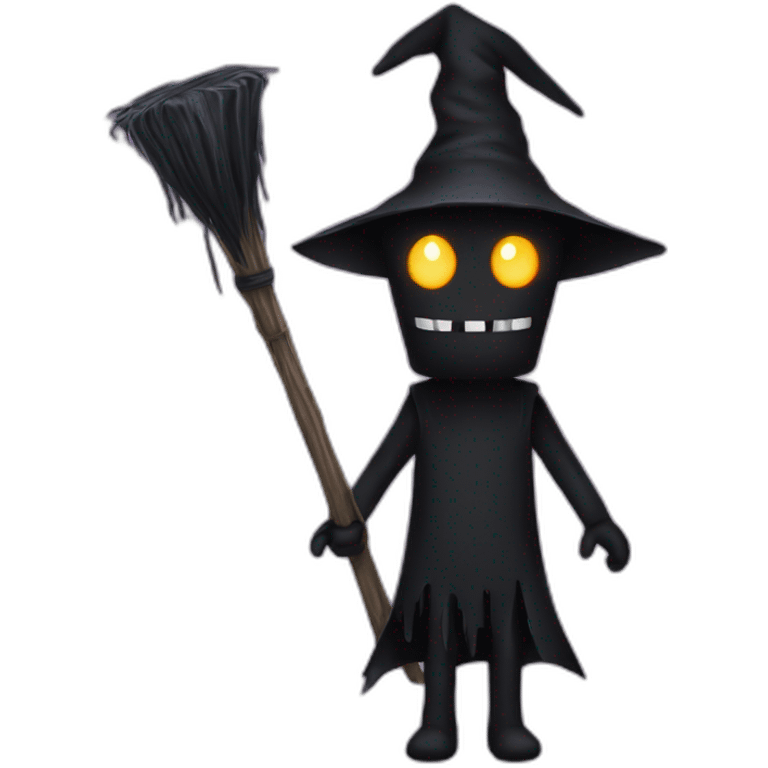 Enderman with a witch hat emoji