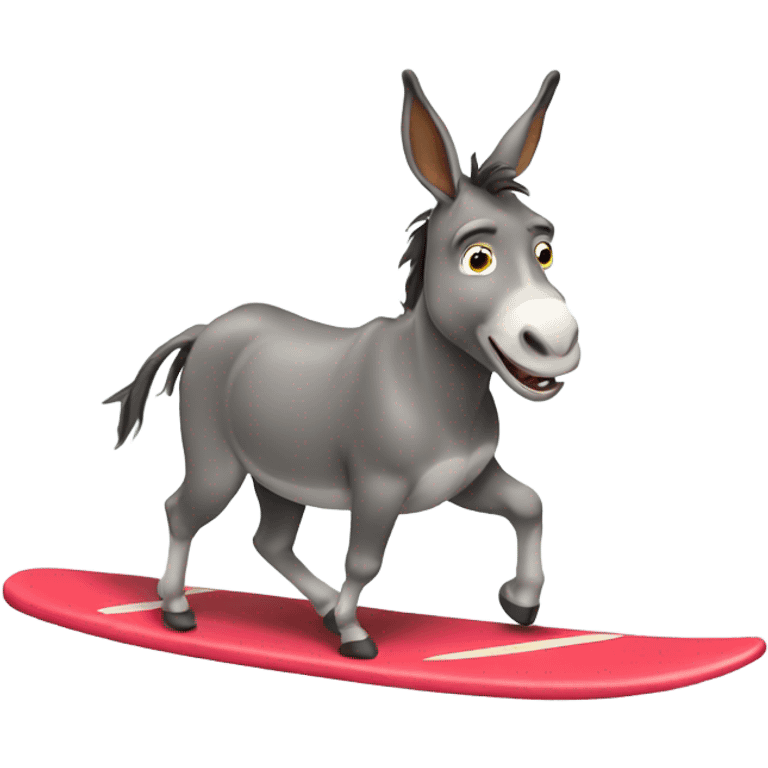 donkey surfing emoji