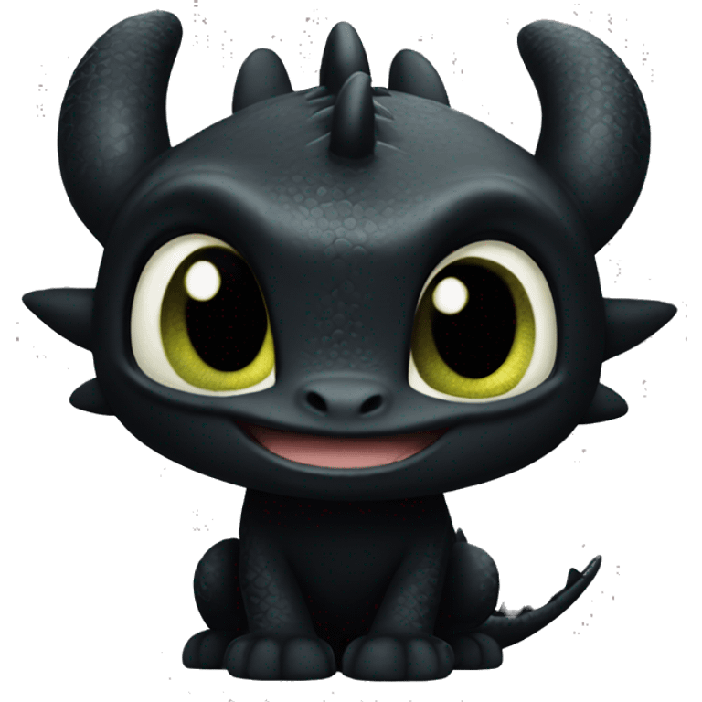 Toothless from How To Train Your Dragon emoji