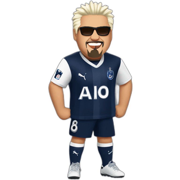 Guy Fieri in a Tottenham Hotspur  shirt emoji