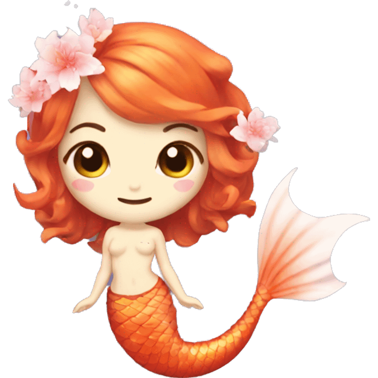 Japanese koi mermaid  emoji