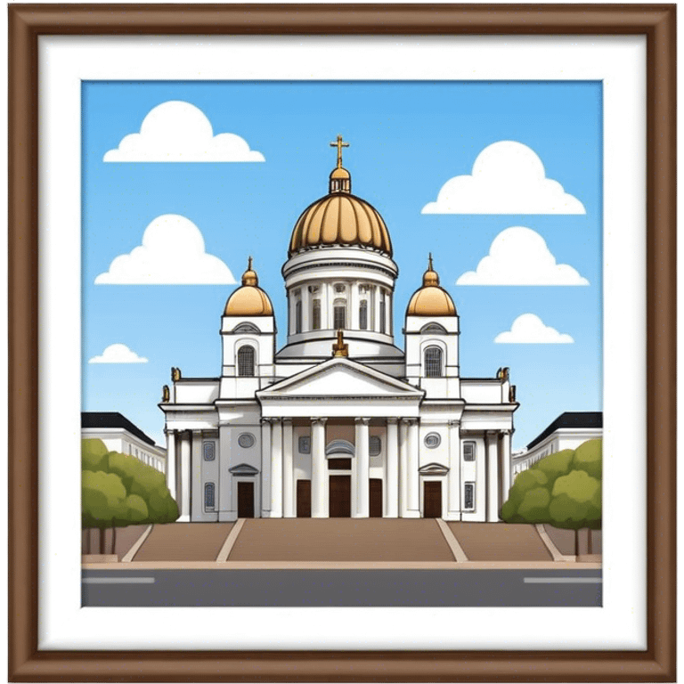 Helsinki cathedral  emoji