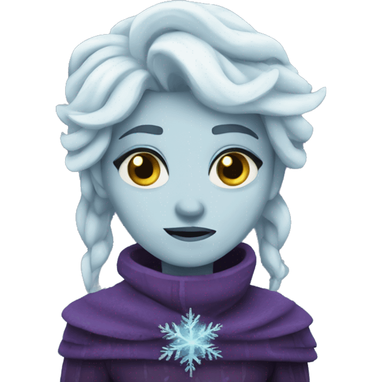 Frozen hypnotized moon  emoji