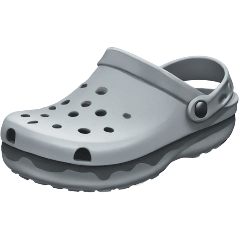 Grey Crocs  emoji