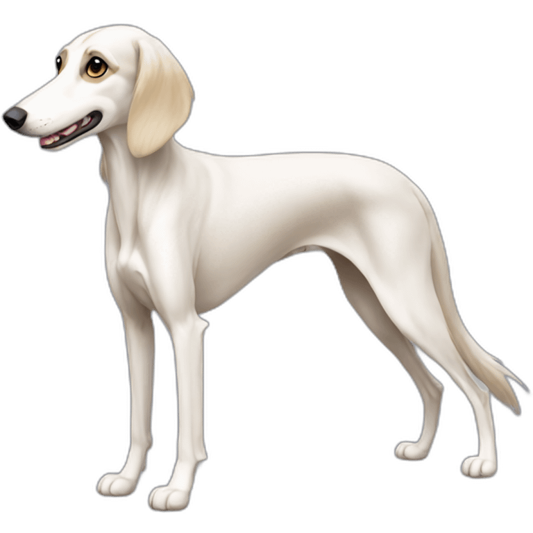 sprint white Saluki emoji