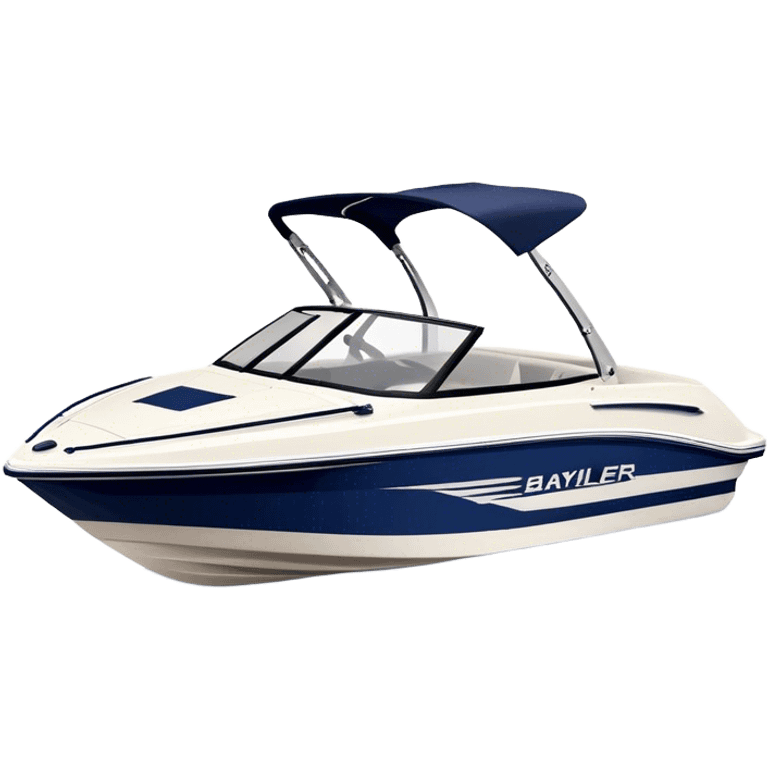 Speedboat - Bayliner 185 Bowrider (Model Year: 2020) (Iconic colour: White with navy blue accents) emoji