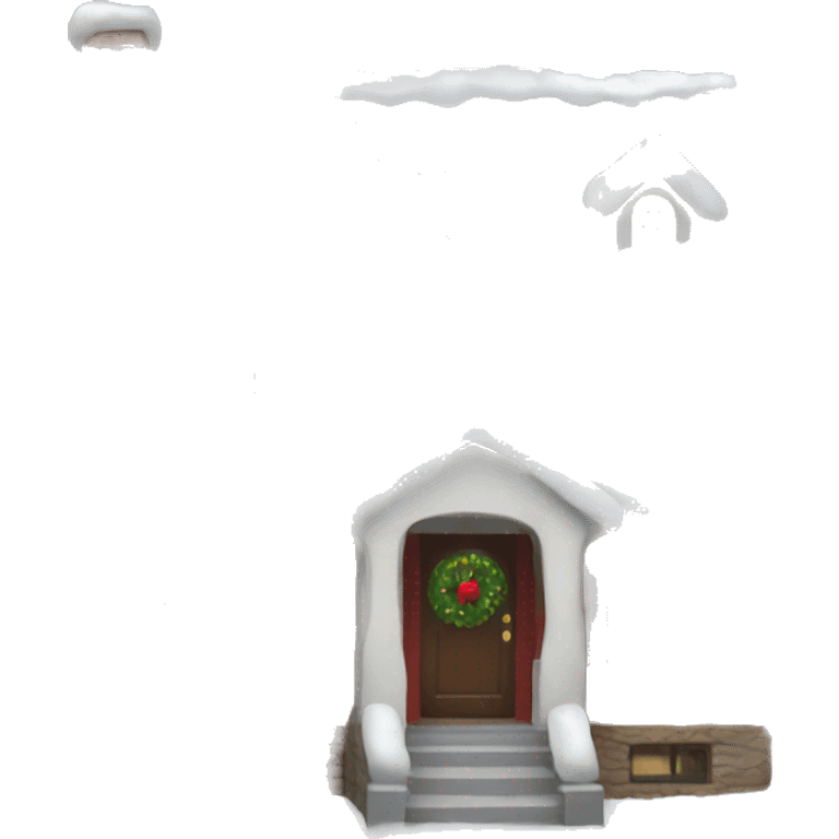 Christmas house emoji