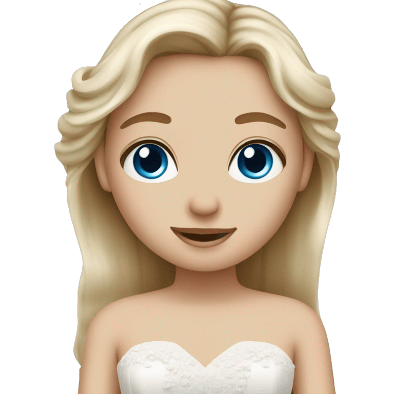 Blonde hair blue eyed girl with brown hair hazel eyes boy getting married  emoji