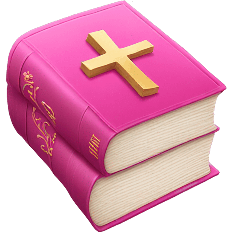 Pink Bible emoji