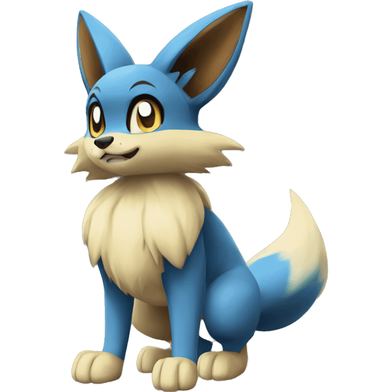 Lucario-Eevee full body emoji