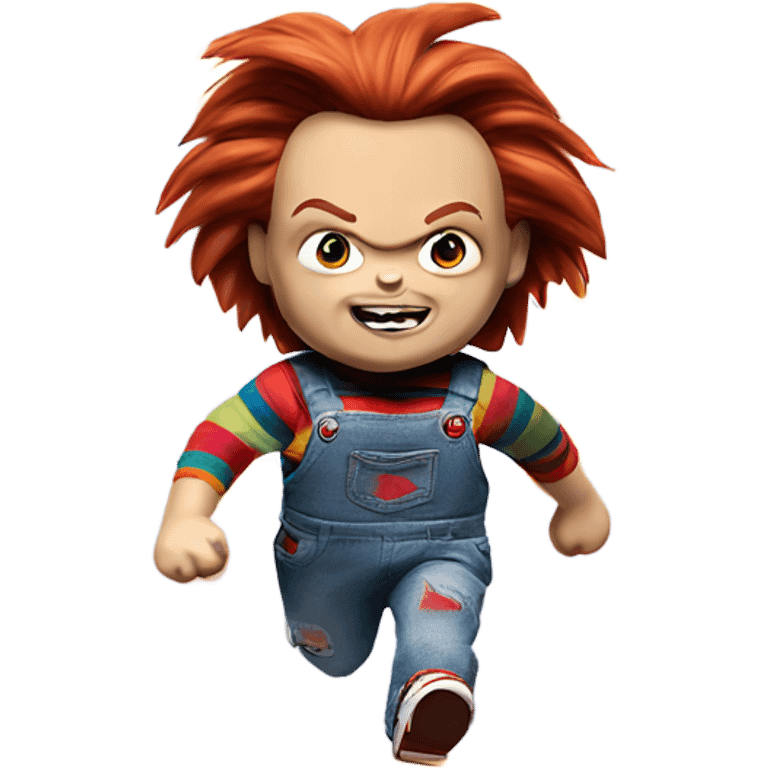 Chucky doll running emoji